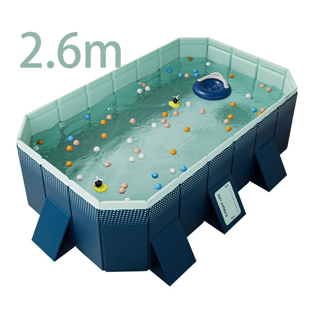 πββοΈ Foldable Outdoor Pool β Large Non-Inflatable Family Swimming Pool for Garden & Backyard Fun