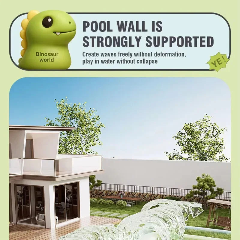 🏊♂️ Children’s Inflatable Family Swimming Pool – Large Thickened PVC Pool for Outdoor & Home Use | Cartoon Design