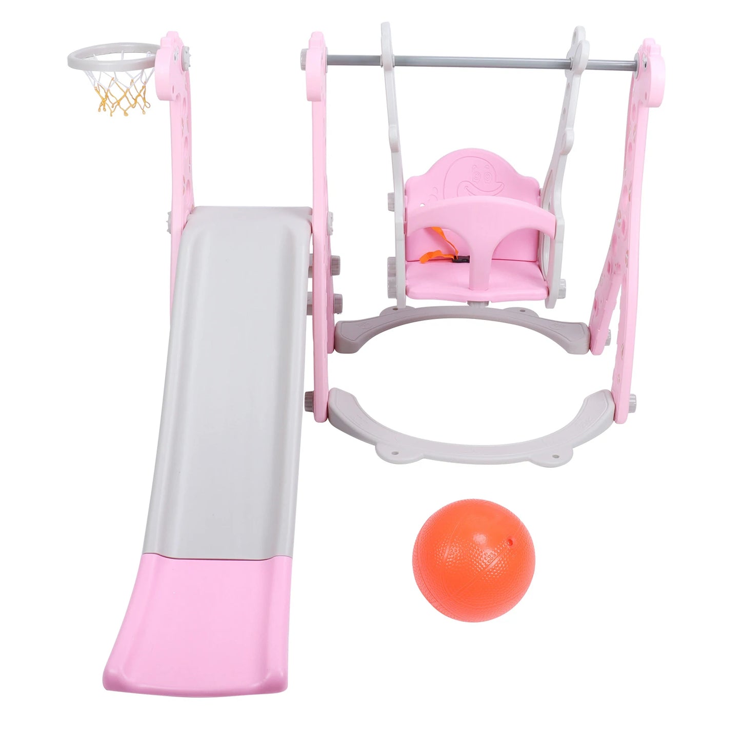 🎪 3-in-1 Toddler Slide & Climber Set with Swing and Basketball Hoop – Indoor/Outdoor Kids Playset by BREYLEE