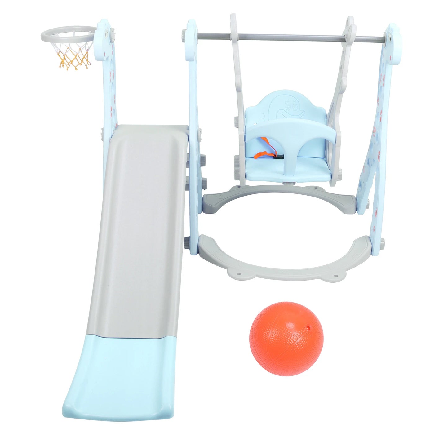 🎪 3-in-1 Toddler Slide & Climber Set with Swing and Basketball Hoop – Indoor/Outdoor Kids Playset by BREYLEE