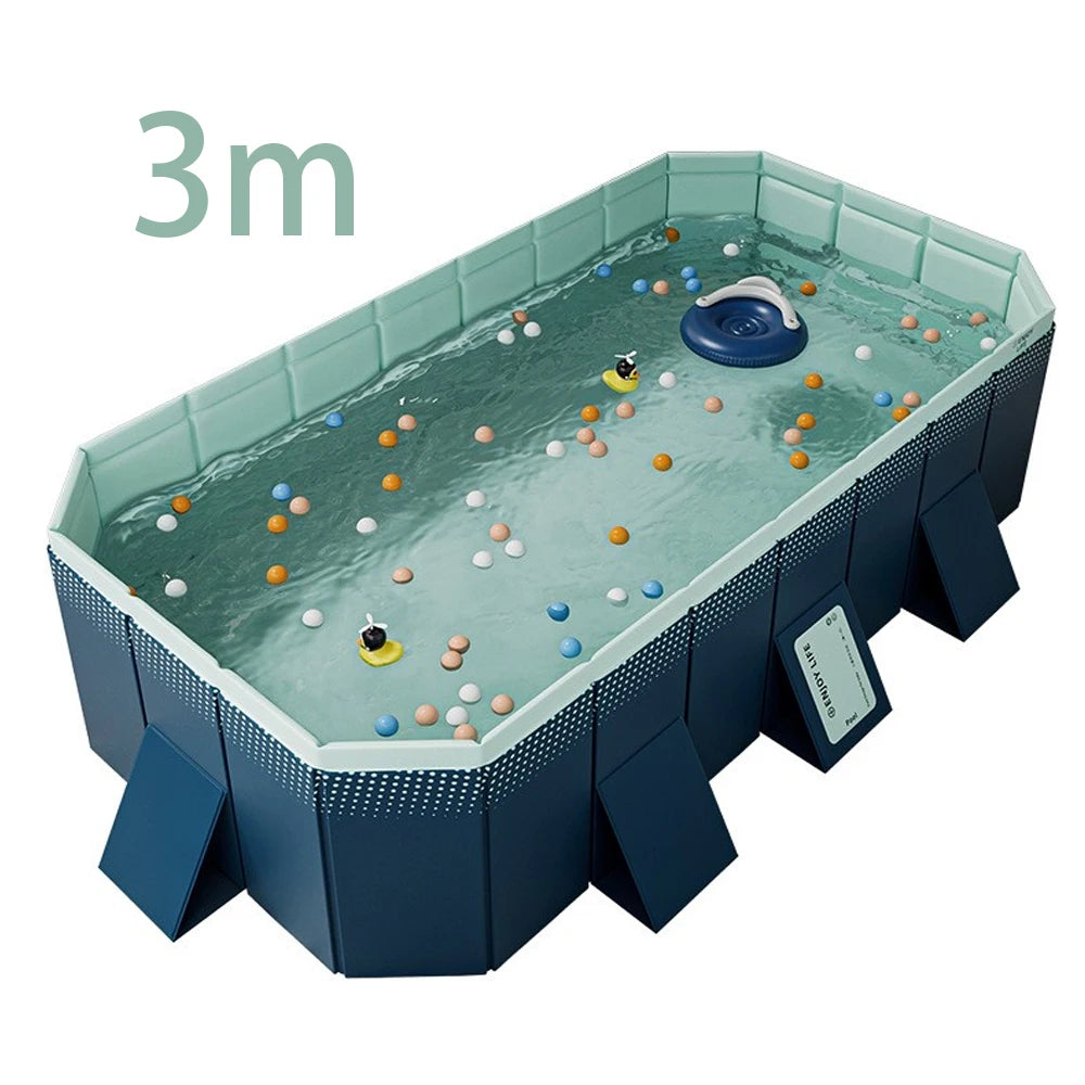 πββοΈ Foldable Outdoor Pool β Large Non-Inflatable Family Swimming Pool for Garden & Backyard Fun