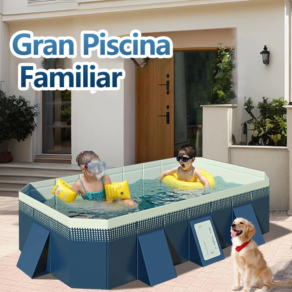 πββοΈ Foldable Outdoor Pool β Large Non-Inflatable Family Swimming Pool for Garden & Backyard Fun