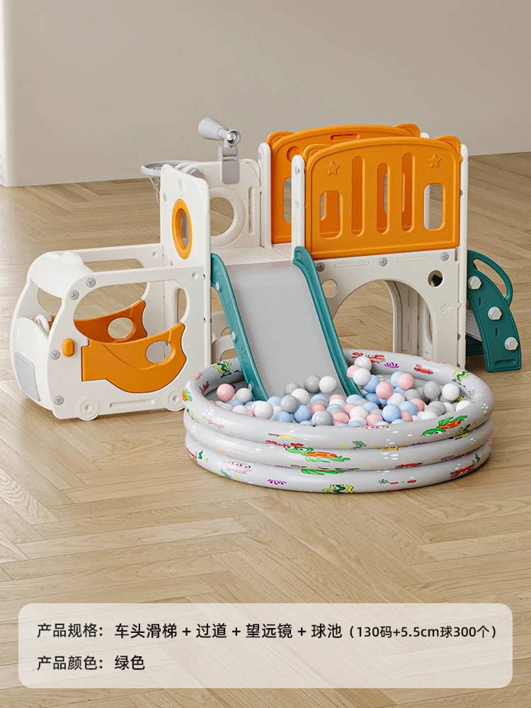🎠 Children’s Slide & Swing Set – Front Slide Design | Indoor/Outdoor Plastic Playset for Boys & Girls