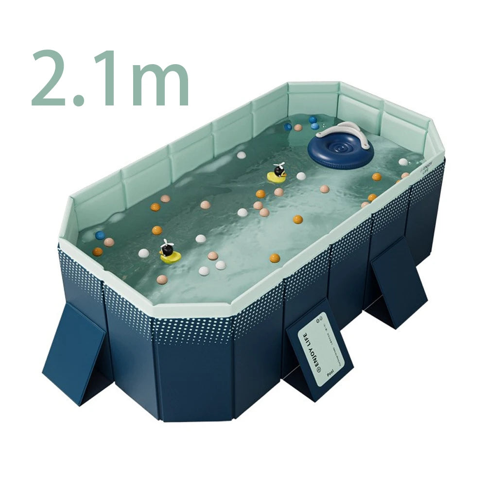πββοΈ Foldable Outdoor Pool β Large Non-Inflatable Family Swimming Pool for Garden & Backyard Fun