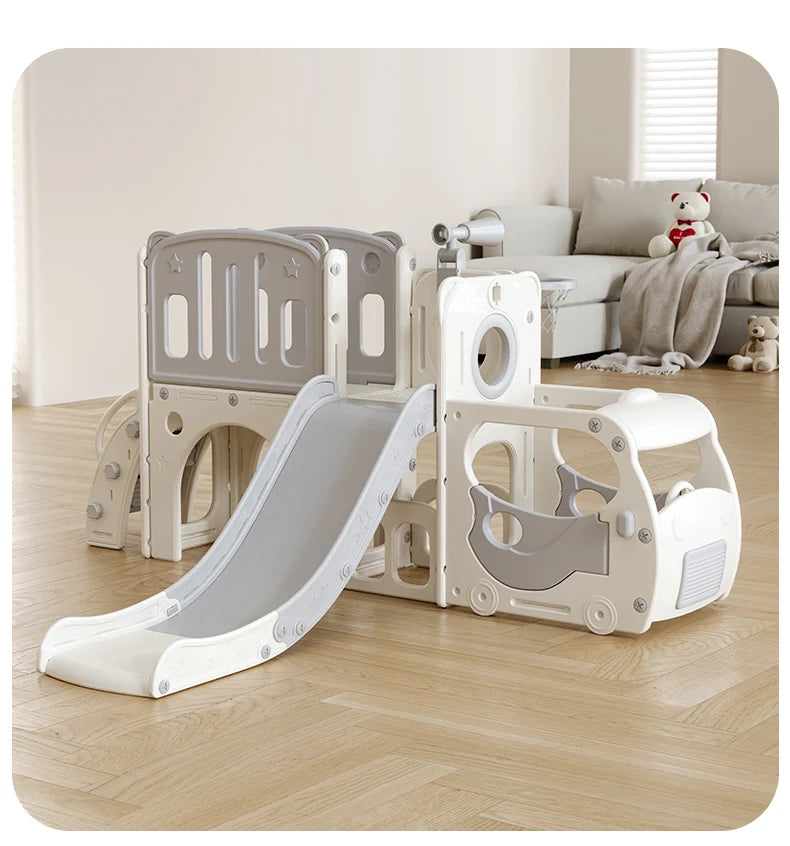 🎠 Children’s Slide & Swing Set – Front Slide Design | Indoor/Outdoor Plastic Playset for Boys & Girls