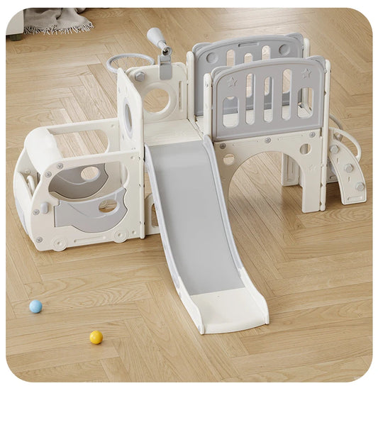 🎠 Children’s Slide & Swing Set – Front Slide Design | Indoor/Outdoor Plastic Playset for Boys & Girls