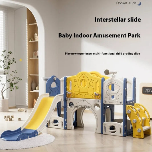 🎢 3-in-1 Kids Slide & Swing Set – Indoor/Outdoor Playground for Ages 2–10 | Slide, Swing & Climber by CatXaa