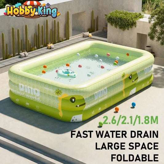 🏊‍♂️ Children’s Inflatable Family Swimming Pool – Large Thickened PVC Pool for Outdoor & Home Use | Cartoon Design