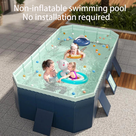 🏊‍♂️ Foldable Outdoor Pool – Large Non-Inflatable Family Swimming Pool for Garden & Backyard Fun